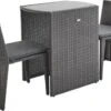Alice's Garden Balkonset Doppio - 2 Stoelen - Inschuifbaar - Wicker - Grijs -Tuinbenodigdheden Bevordering 1200x850 2