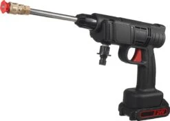 Merkloos Drillpro Elektrische Accu - Hogedrukreiniger - 30Bar - Multifunctioneel Mondstuk - Draagbaar Oplaadbaar Snoerloos - Zwart -Tuinbenodigdheden Bevordering 1200x855