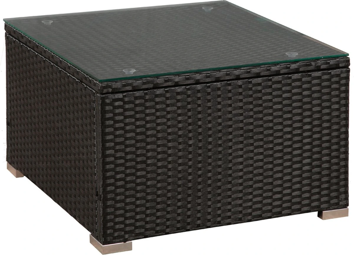 Polyrotan Loungeset Punta Cana L - Zwart 9 Polyrotan Loungeset Punta Cana L - Zwart - Afbeelding 7