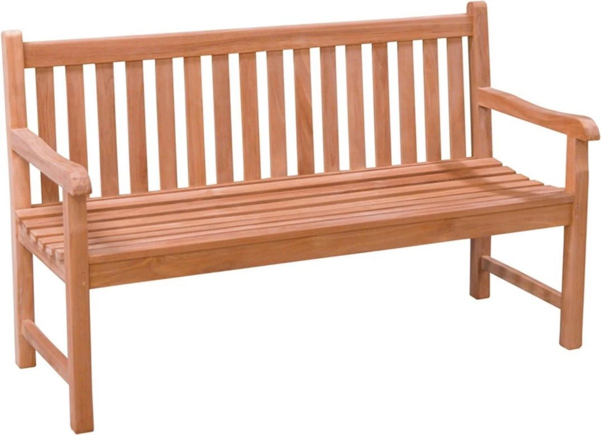 Teak Houten Tuinbank Bison - 150 Cm. 5 Teak Houten Tuinbank Bison - 150 Cm. - Afbeelding 3