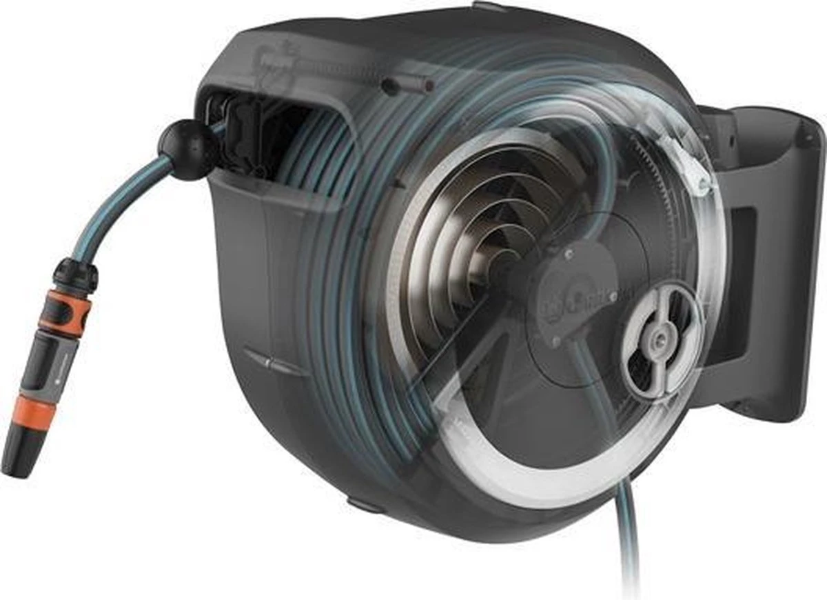 GARDENA - Wandslangenbox RollUp M/L Wit - 25 Meter Slang 5 GARDENA - Wandslangenbox RollUp M/L Wit - 25 Meter Slang - Afbeelding 3