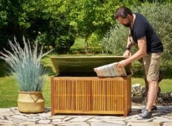 Casaria Opbergbox Acacia Hout – Weerbestendig 115cm - Bruin 22 Casaria Opbergbox Acacia Hout – Weerbestendig 115cm - Bruin -Tuinbenodigdheden Bevordering 1200x877 7