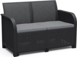 Keter Tuinbank 2-zits Rosalie Grafietkleurig