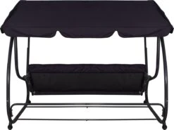Springos Schommelbank | Linda-Schommel | 3-zits | Waterafstotend | Inclusief 2 Kussens | Verstelbare Luifel | 162 X 200 X 120 Cm | Zwart 18 Springos Schommelbank | Linda-Schommel | 3-zits | Waterafstotend | Inclusief 2 Kussens | Verstelbare Luifel | 162 X 200 X 120 Cm | Zwart -Tuinbenodigdheden Bevordering 1200x897 1