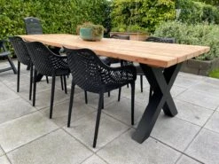 Tuintafel Douglas 300 Cm X 90 Cm | Stalen Poten | 8-10 Personen | DuuMaa -Tuinbenodigdheden Bevordering 1200x899 10