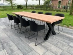 Tuintafel Douglas 300 Cm X 90 Cm | Stalen Poten | 8-10 Personen | DuuMaa -Tuinbenodigdheden Bevordering 1200x899 12