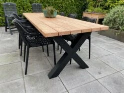 Tuintafel Douglas 220 Cm X 90 Cm | Stalen Poten | + Montage | Duurzame Eettafel | Onderhoudsarm 6-8 Personen | Geschaafd Hout | DuuMaa -Tuinbenodigdheden Bevordering 1200x899 16