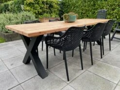 Tuintafel Douglas 220 Cm X 90 Cm | Stalen Poten | + Montage | Duurzame Eettafel | Onderhoudsarm 6-8 Personen | Geschaafd Hout | DuuMaa -Tuinbenodigdheden Bevordering 1200x899 17