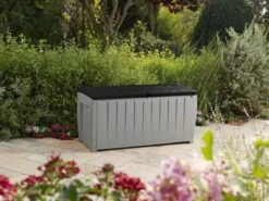 Keter Novel Opbergbox - 340L - 124x55x62.5cm - Grijs -Tuinbenodigdheden Bevordering 1200x899 20