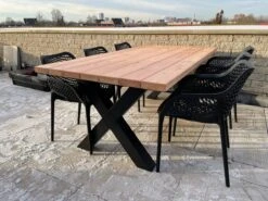 Tuintafel Douglas 300 Cm X 90 Cm | Stalen Poten | 8-10 Personen | DuuMaa -Tuinbenodigdheden Bevordering 1200x899 9