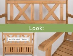 Needs&wants® Houten Tuinbank Met Opbergruimte, 2-zits Kistbank Houten Klassieke Bank Opslag, Grote Tuinopbergbank Van Massief Hout Weerbestendig Voor Buiten Tuin, Balkon, Terras, 115x61x85 Cm, Donker-bruin -Tuinbenodigdheden Bevordering 1200x922 1