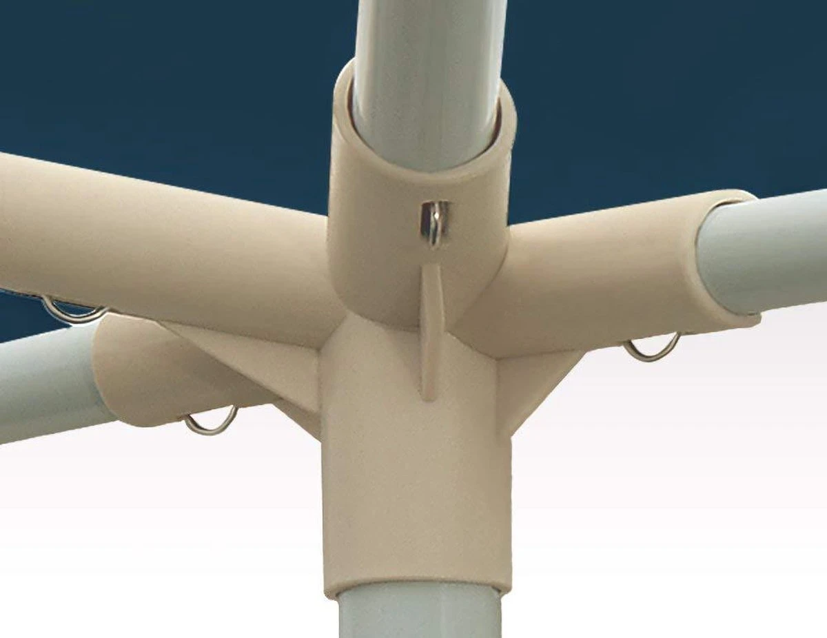 MaxxGarden Partytent Feesttent Paviljoen - 300 X 400 X 250 Cm - Zijwanden - Blauw 7 MaxxGarden Partytent Feesttent Paviljoen - 300 X 400 X 250 Cm - Zijwanden - Blauw - Afbeelding 5