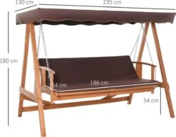 Outsunny Hollywoodschommel Hout Tuinschommel Schommelbank Ligfunctie 3 Personen 84A-185 12 Outsunny Hollywoodschommel Hout Tuinschommel Schommelbank Ligfunctie 3 Personen 84A-185 -Tuinbenodigdheden Bevordering 1200x936 1