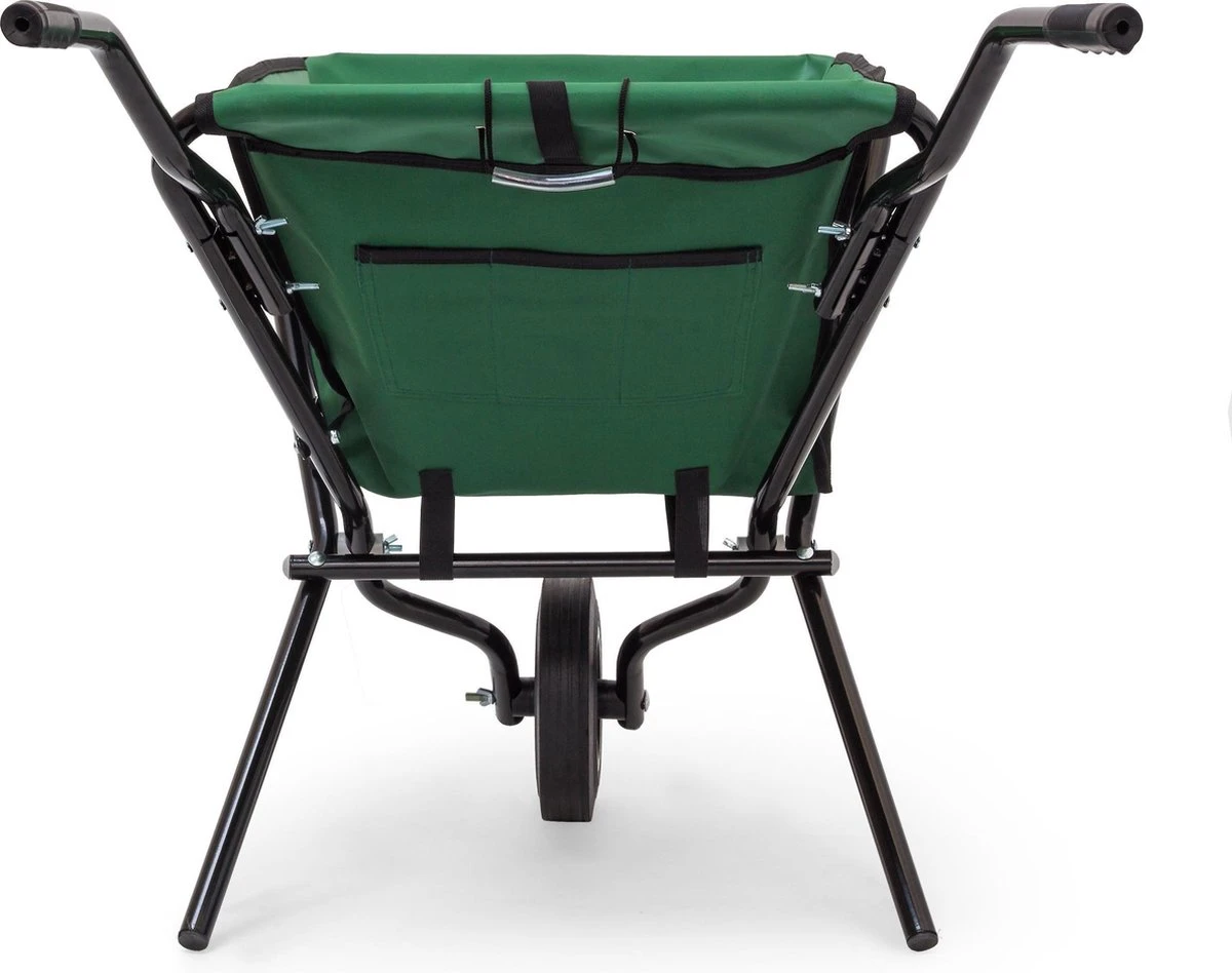 Relaxdays Kruiwagen Opvouwbaar - Inklapbare Tuinwagen - Vouwkruiwagen - Groen - 50 L 7 Relaxdays Kruiwagen Opvouwbaar - Inklapbare Tuinwagen - Vouwkruiwagen - Groen - 50 L - Afbeelding 5