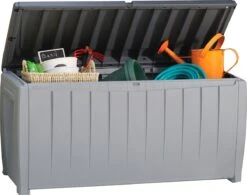 Keter Novel Opbergbox - 340L - 124x55x62.5cm - Grijs -Tuinbenodigdheden Bevordering 1200x948 2