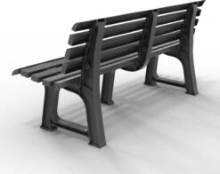 Casaria Tuinbank Orchidea – Kunststof/240kg Belastbaar – Antraciet -Tuinbenodigdheden Bevordering 1200x950