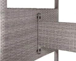 Beliani VITERBO - Loungeset Voor 8 - Grijs - PE Rotan -Tuinbenodigdheden Bevordering 1200x965