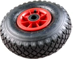 Benson Bolderkarwiel Steekwagenwiel Met Luchtband 3.00-4 | Asgatdiameter 20mm Rollager | Hoogte Wiel 26cm -Tuinbenodigdheden Bevordering 1200x970