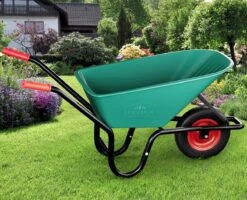 Gardebruk Kruiwagen 100 L - Kunststof Kuip – Tot 150KG Groen -Tuinbenodigdheden Bevordering 1200x972 1