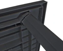 VidaXL Tuintafel 126x76x72 Cm Kunststof Antraciet -Tuinbenodigdheden Bevordering 1200x979