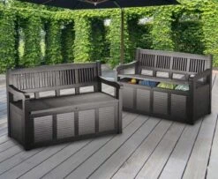 Merkloos Opbergbank Van Kunststof | 130 X 60 Cm | Antraciet 15 Merkloos Opbergbank Van Kunststof | 130 X 60 Cm | Antraciet -Tuinbenodigdheden Bevordering 1200x988