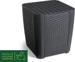 ALLIBERT Keter Luzon Opbergtafel - 39x39x43cm - Donkergrijs -Tuinbenodigdheden Bevordering 1200x989 3