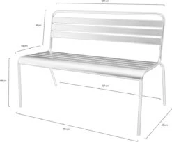 MaximaVida Metalen Tuinbank Max 120 Cm Olijfgroen -Tuinbenodigdheden Bevordering 1200x992