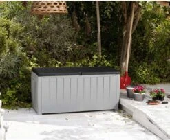 Keter Novel Opbergbox - 340L - 124x55x62.5cm - Grijs -Tuinbenodigdheden Bevordering 1200x993 2