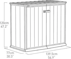 Keter Patio Store Opbergkast - 139,5x77x120cm - Grijs 20 Keter Patio Store Opbergkast - 139,5x77x120cm - Grijs -Tuinbenodigdheden Bevordering 1200x995 3