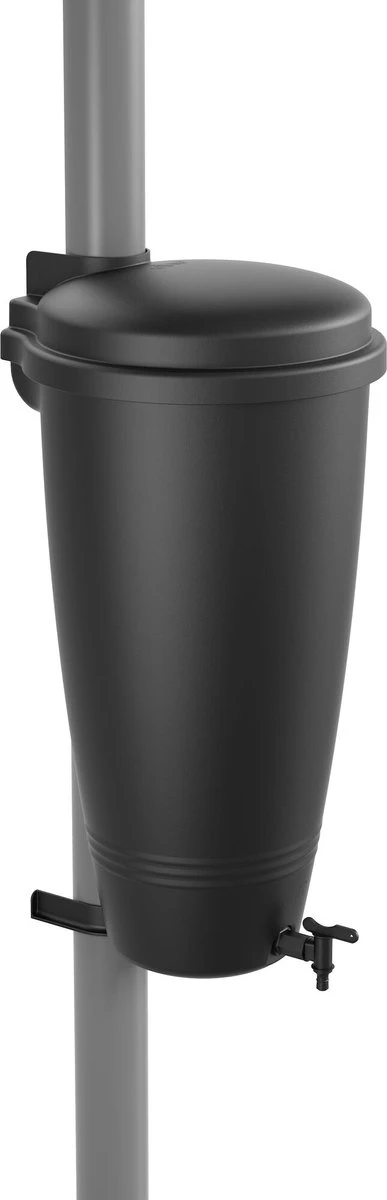 Elho Green Basics Rain Catcher 33 - Regenton Voor Balkonbuiten - Ø 33.5 X H 73.5 Cm - Zwart/Living Black 4 Elho Green Basics Rain Catcher 33 - Regenton Voor Balkonbuiten - Ø 33.5 X H 73.5 Cm - Zwart/Living Black - Afbeelding 2