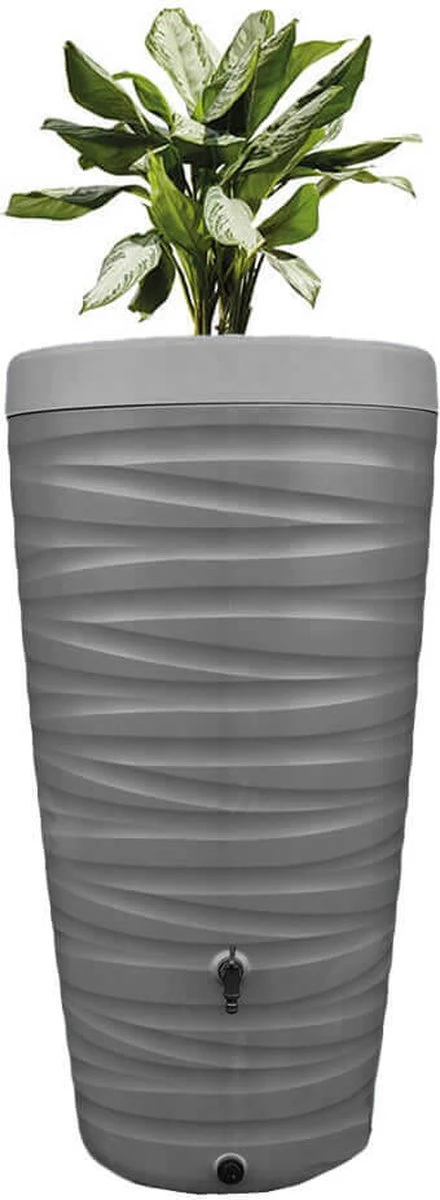 Regenton Wave - 240 Liter - Grijs 3 Regenton Wave - 240 Liter - Grijs