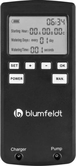Blumfeldt Greenkeeper Automatisch Bewateringssysteem - Besproeiingscomputer - Druppelsysteem - Bewateringsautomaat Ideaal Tijdens Vakantie - Voor 60 Potplanten -Tuinbenodigdheden Bevordering 552x1200 1