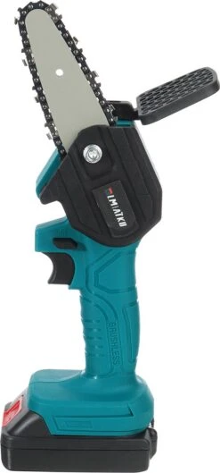 Merkloos Mini Accu Kettingzaag - 4 Inch Elektrische Boomzaag - Handkettingzaag - Met 2 Accu En 1 Oplader - Voor Tuinboom Ranch Bomen Snijden Hout- Blauw -Tuinbenodigdheden Bevordering 560x1200
