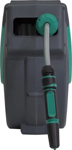 VONROC Automatische Slanghaspel – Incl. 25m Tuinslang, Aansluitslang, Spuitstuk, Koppelingen & Kraanaansluiting -Tuinbenodigdheden Bevordering 577x1200 1