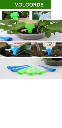 Plant Bewateringssysteem - 12 Stuks - Bewateringsyteem - Watergeefsysteem - Plantenbol - Automatische Gieter - Water Druppelaar - Druppelsysteem - Bewateringssysteem - Druppel Systeem - Water Geef Systeem - Plantenbol -Tuinbenodigdheden Bevordering 582x1200