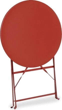 Emilia - Ronde Inklapbare Bistrotafel Ø60cm Van Gepoedercoat Staal – Terra Cotta 12 Emilia - Ronde Inklapbare Bistrotafel Ø60cm Van Gepoedercoat Staal – Terra Cotta -Tuinbenodigdheden Bevordering 677x1200 3