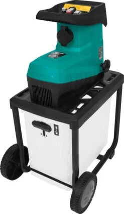 VONROC Stille Hakselaar/Shredder 2800W – Voor Takken Tot Ø45mm – Incl. 60L Opvangbak & Duwstok -Tuinbenodigdheden Bevordering 700x1200