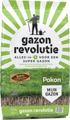 Pokon Gazon Revolutie - 12,5kg - Gazonmest / Graszaad / Bodemverbeteraar - Geschikt Voor 250m² - Binnen 15 Dagen Resultaat 15 Pokon Gazon Revolutie - 12,5kg - Gazonmest / Graszaad / Bodemverbeteraar - Geschikt Voor 250m² - Binnen 15 Dagen Resultaat -Tuinbenodigdheden Bevordering 702x1200