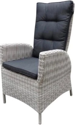 Menorca Dining Tuinstoel Verstelbaar Wit Grijs -Tuinbenodigdheden Bevordering 725x1200