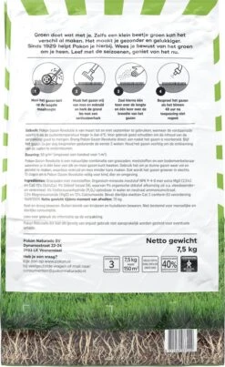 Pokon Gazon Revolutie - 2x7,5kg - Gazonmest / Graszaad / Bodemverbeteraar - Geschikt Voor 300m² - Binnen 15 Dagen Resultaat - Voordeelverpakking -Tuinbenodigdheden Bevordering 736x1200 1