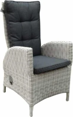 Menorca Dining Tuinstoel Verstelbaar Wit Grijs -Tuinbenodigdheden Bevordering 753x1200 1