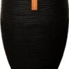 Capi Europe - Vaas Elegant Deluxe Rib NL - 40x60 - Zwart - Voor Binnen En Buiten - KBLR1131