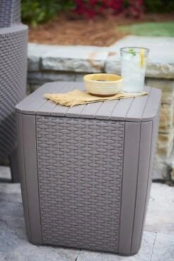 ALLIBERT Keter Luzon Opbergtafel - 39x39x43cm - Donkergrijs -Tuinbenodigdheden Bevordering 800x1200 55