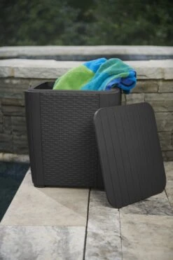 ALLIBERT Keter Luzon Opbergtafel - 39x39x43cm - Donkergrijs -Tuinbenodigdheden Bevordering 800x1200 56