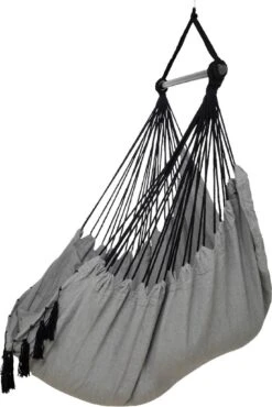Vita5 XXL Hangstoel | Binnen&Buiten Hangnest | Incl. 2 Kussens En Boekenvak | Volwassenen&Kinderen | Hangmatstoel Tot 225kg | Grijs -Tuinbenodigdheden Bevordering 801x1200 8