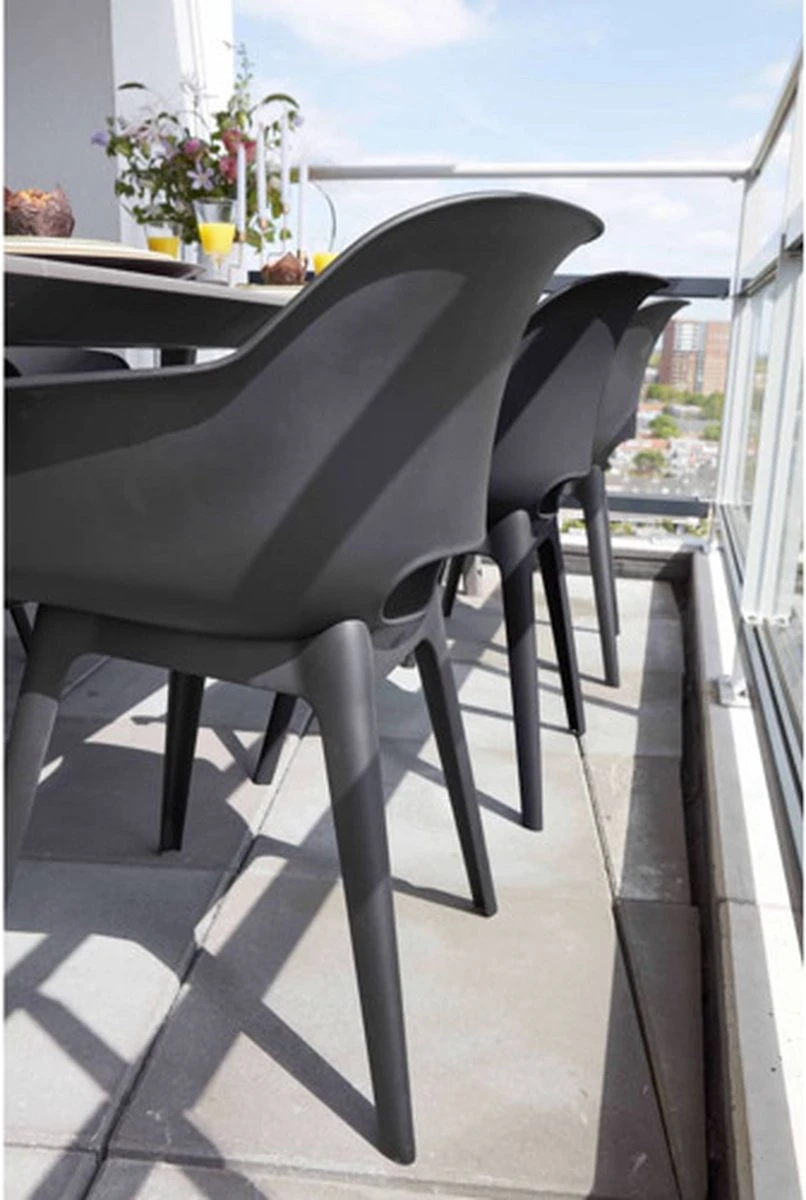 Allibert Akola Tuinstoelen - 2 Stuks -56,5x55x80cm - Donkergrijs 21 Allibert Akola Tuinstoelen - 2 Stuks -56,5x55x80cm - Donkergrijs - Afbeelding 19