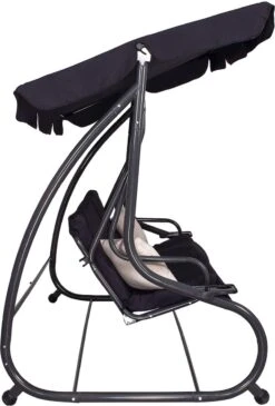 Springos Schommelbank | Linda-Schommel | 3-zits | Waterafstotend | Inclusief 2 Kussens | Verstelbare Luifel | 162 X 200 X 120 Cm | Zwart 28 Springos Schommelbank | Linda-Schommel | 3-zits | Waterafstotend | Inclusief 2 Kussens | Verstelbare Luifel | 162 X 200 X 120 Cm | Zwart -Tuinbenodigdheden Bevordering 813x1200 4