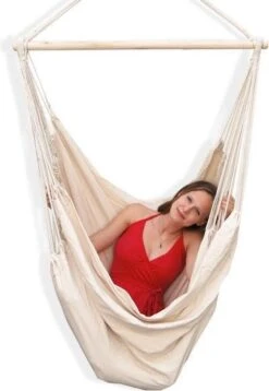 XXL 2 Persoons Hangstoel 185x130 - Zit Hangmat Met Spreidstok Tot 150 Kg - Binnen En Buiten -Tuinbenodigdheden Bevordering 829x1200 3