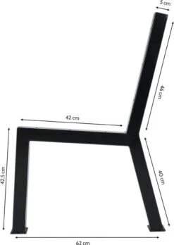 MaximaVida Set Industriële Bankpoten New York- Zwart Gecoat - Maak Zelf Je Bank -Tuinbenodigdheden Bevordering 851x1200 1