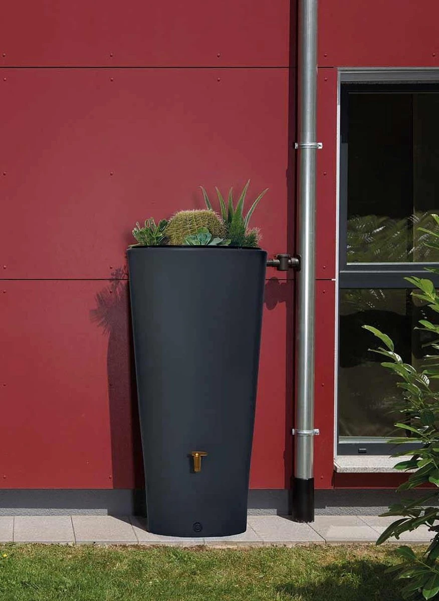 Garantia 2in1 Regenton - VASO - 220 Liter - Antraciet 4 Garantia 2in1 Regenton - VASO - 220 Liter - Antraciet - Afbeelding 2